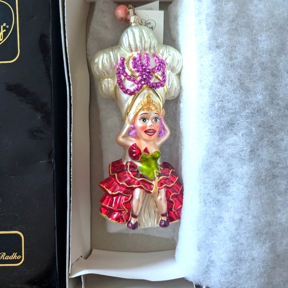 Vintage Christopher Radko Hollywood Showgirl I Love Lucy Ornament